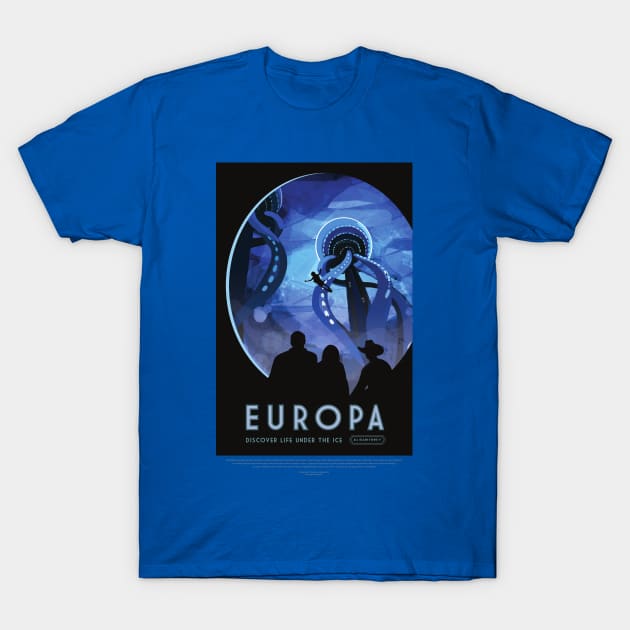 Europa Retro Poster T-Shirt by AlondraHanley